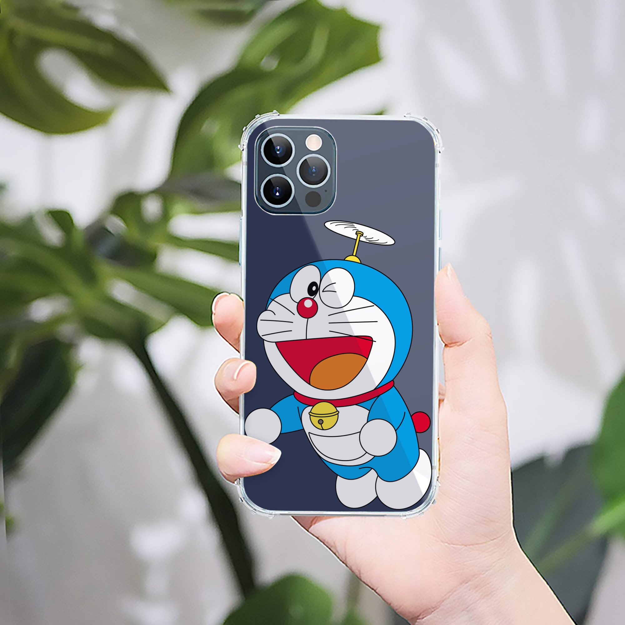 （画像用） ドラえもん Doraemon 【iPhone 12シリーズ対応】透明スマホケース（クリアソフトケース）